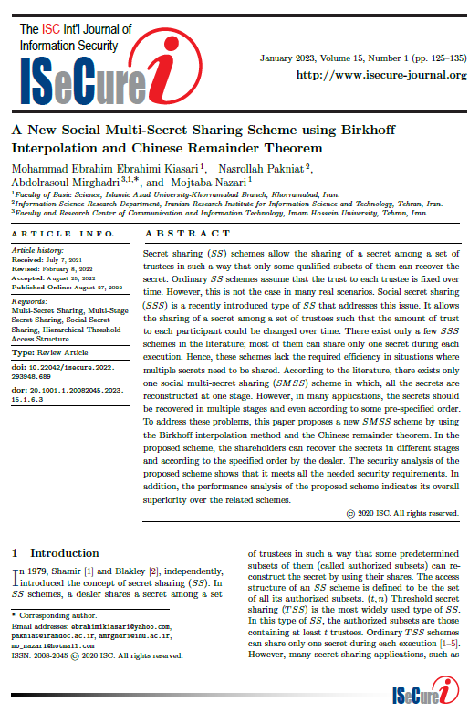 A New Social Multi-Secret Sharing Scheme using Birkhoff Interpolation and Chinese Remainder Theorem
