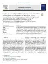 Low-dose exposure to Bisphenol A during development has limited effects on male reproduction in midpubertal and aging Fischer 344 rats