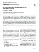 An enhanced KNN-based twin support vector machine with stable learning rules
