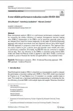 A new reliable performance evaluation model: IFB‑IER–DEA