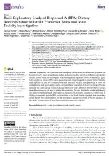 Basic Exploratory Study of Bisphenol A (BPA) Dietary Administration to Istrian Pramenka Rams and Male Toxicity Investigation