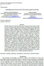 A Multidimensional Framework for Measuring Scientific Leadership
