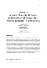 Impact of Media Richness on Reduction of Knowledge-Hiding Behavior in Enterprises