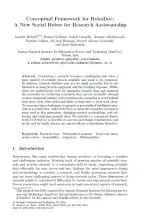 Conceptual Framework for RoboDoc: A New Social Robot for Research Assistantship