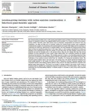 Location-pricing decisions with carbon emission considerations: A behavioral game-theoretic approach