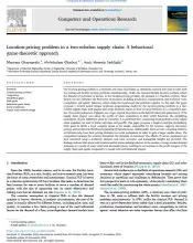 Location-pricing problem in a two-echelon supply chain: A behavioral game-theoretic approach