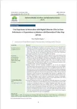User Experience in Interaction with Digital Libraries (DLs) in Iran: Deficiencies vs Expectations in Relation with Hierarchical Value Map (HVM(