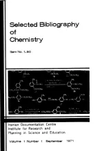 Selected Bibliography of Chemistry, Item No LBO, Volume 1, NumSelected Bibliography of Chemistry, Item No 1-80, Volume 1, Number 1