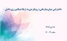 دانشزایی میان‌سازمانی: رویکردی به ارتقا شبکه‌ورزی دانش